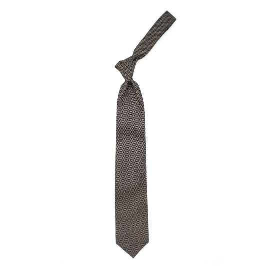 Gray tie with burgundy flowers