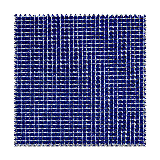 Blue and light blue checkered fabric