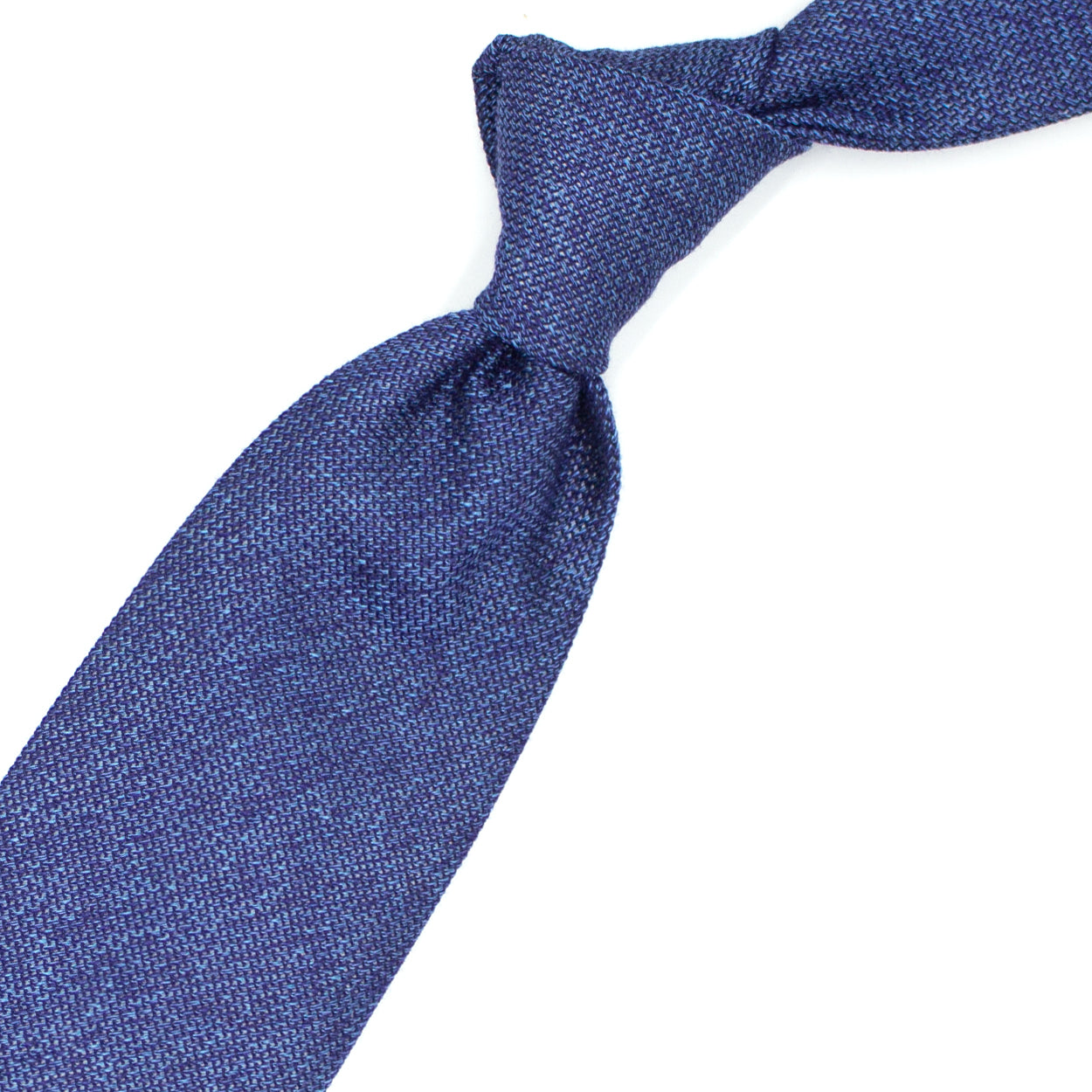 Blue textured tie