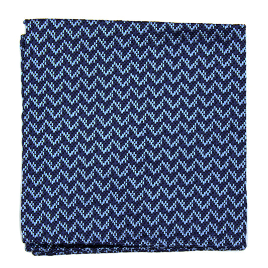 Blue and blue geometric pattern clutch bag