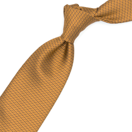 Yellow woven tie