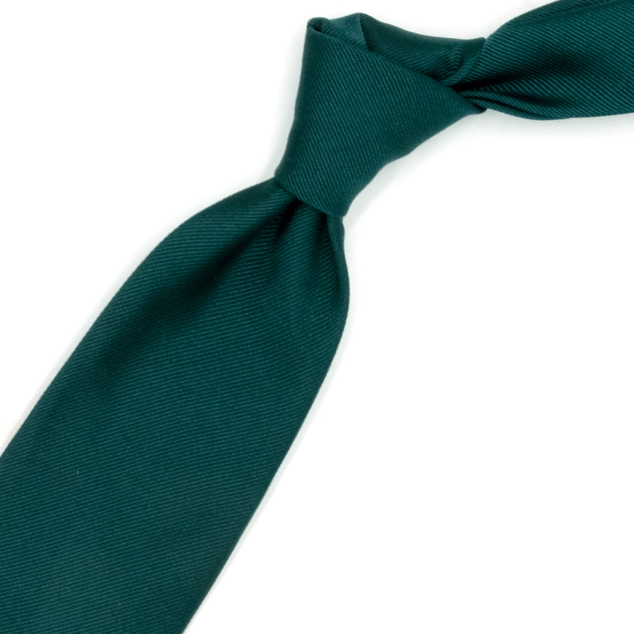 Solid green tie