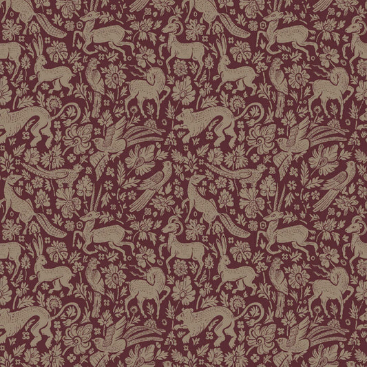 100% wool burgundy hunting pattern scarf