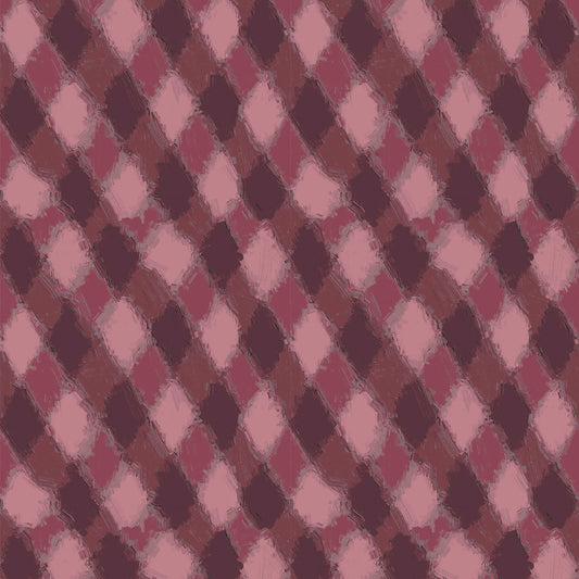 100% wool pink diamond patterned scarf