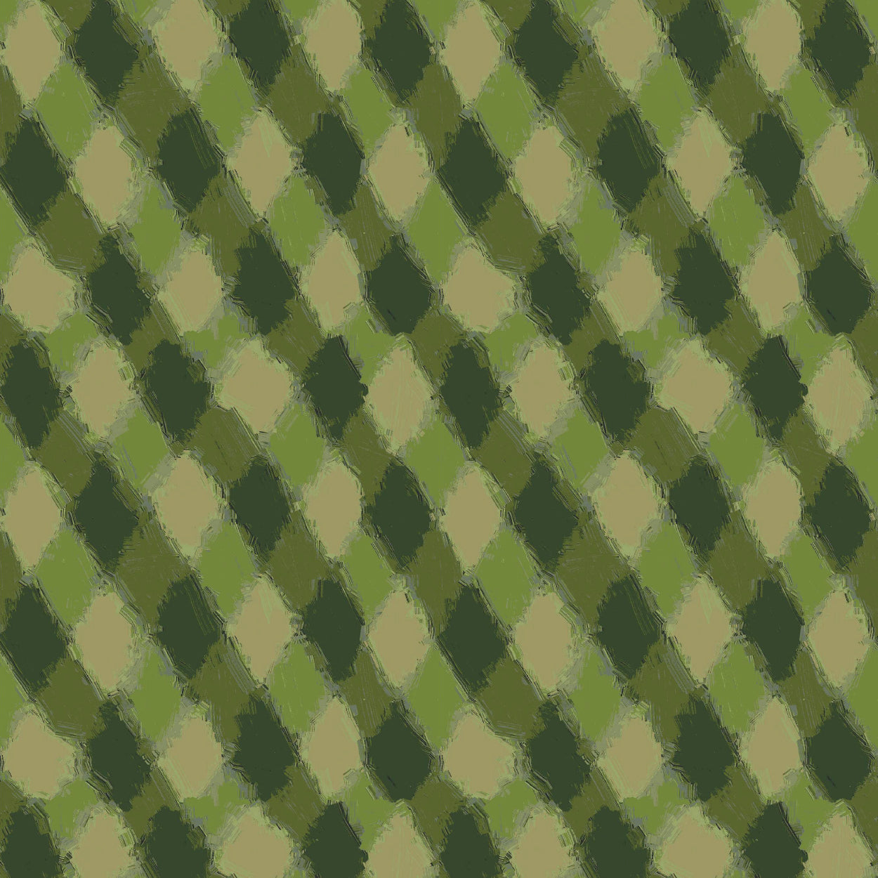 100% wool green diamond patterned scarf